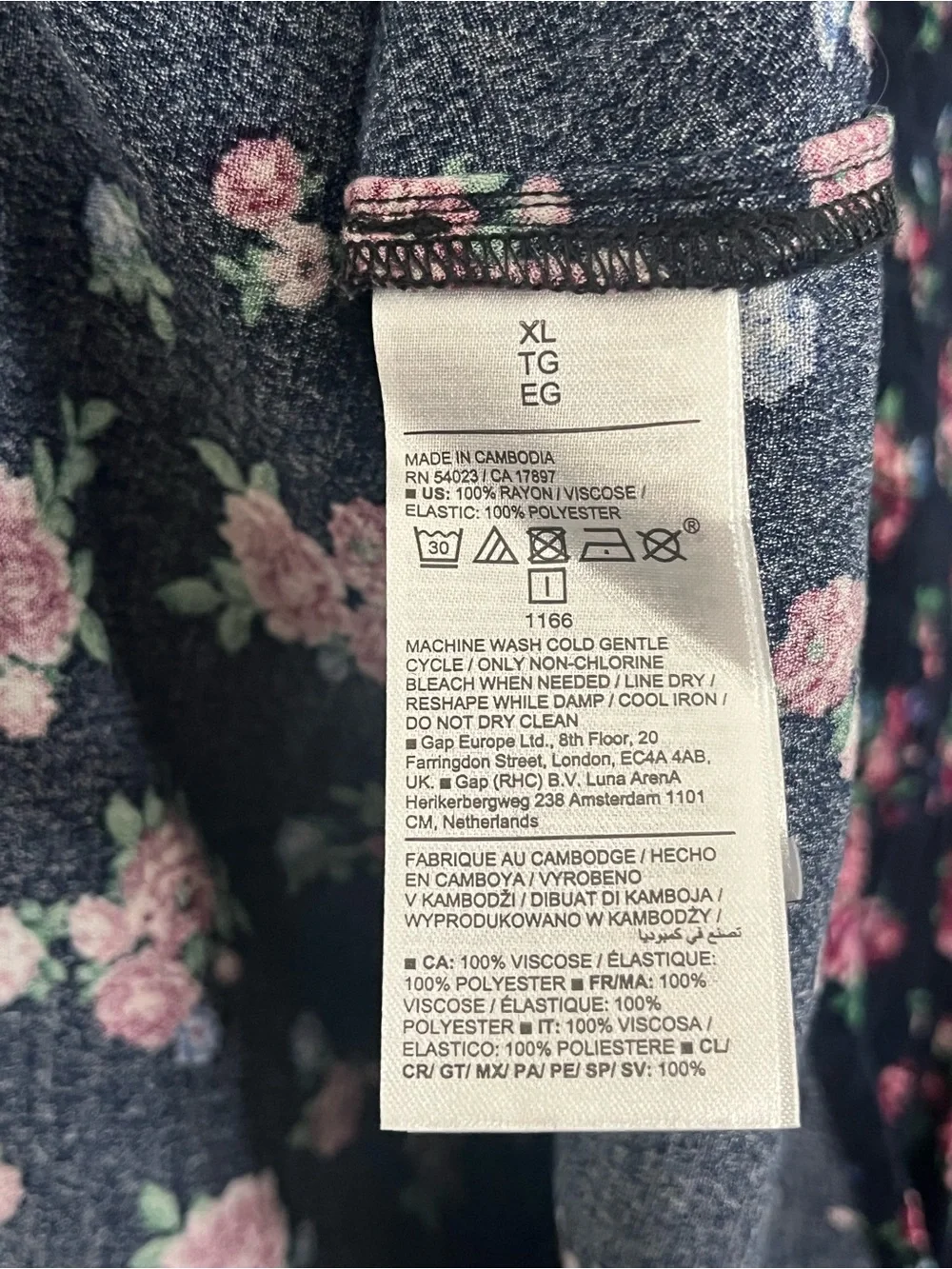 Old Navy NWT Puff-Sleeve Smocked Wrap Blouse XL Floral Boho Cottagecore